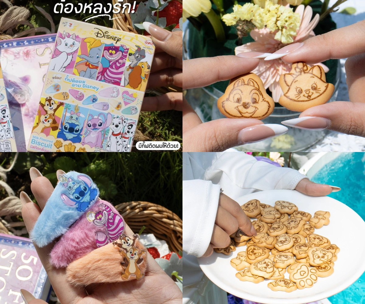 ภาพรีวิว Disney Animal • บิสกิตกล่องจุ่ม — บิสกิตกลิ่นนมกับของสะสมดิสนีย์