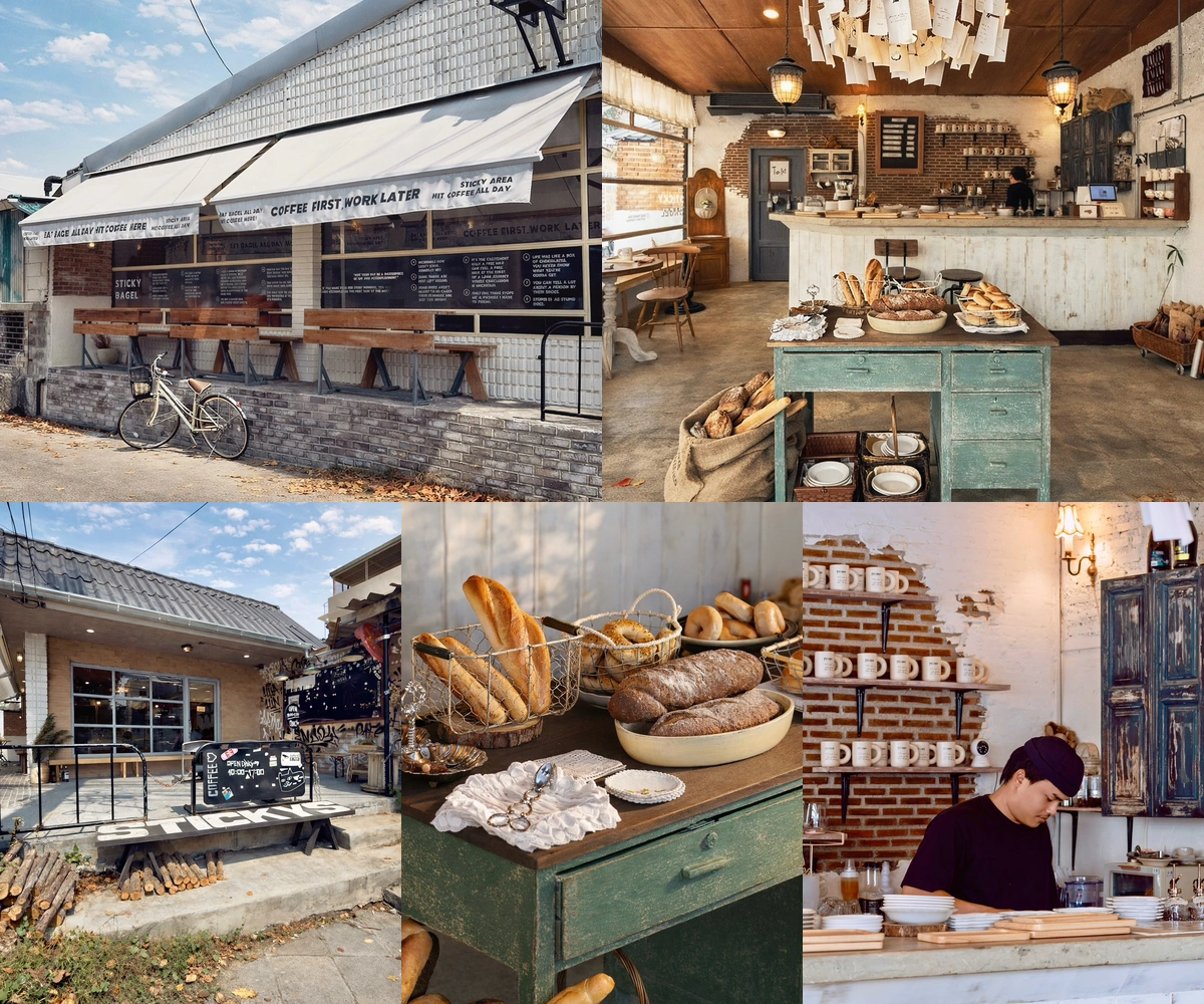 ภาพรีวิว STICKY Coffee & Bar — คาเฟ่โทนอบอุ่นสไตล์เกาหลี