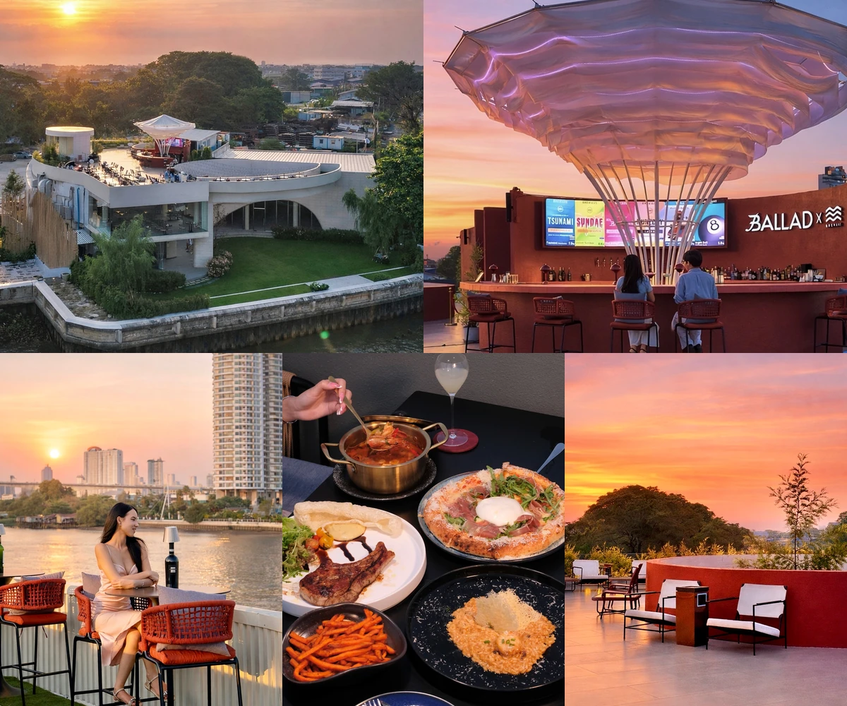 ภาพรีวิว Ballad — ร้านอาหารและรูฟท็อปริมเจ้าพระยา