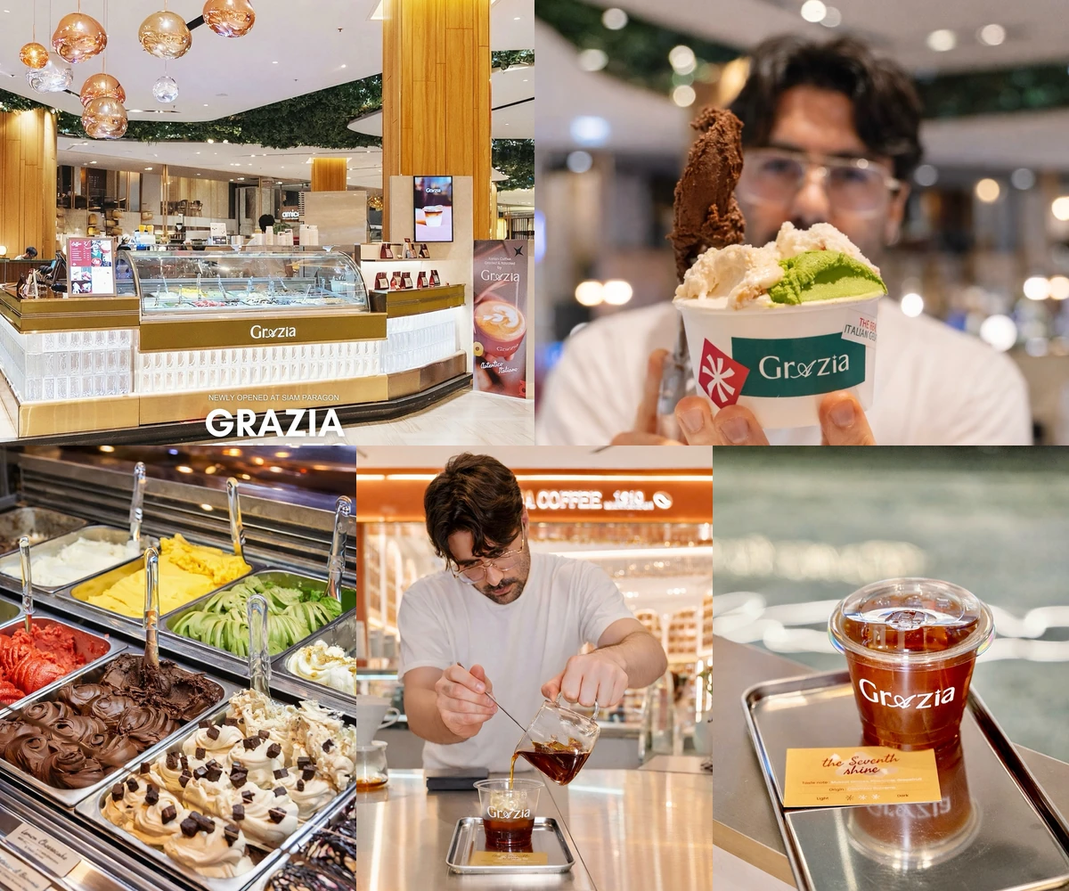 ภาพรีวิว Grazia • Siam Paragon — เจลาโตและกาแฟสโลว์บาร์ในพารากอน