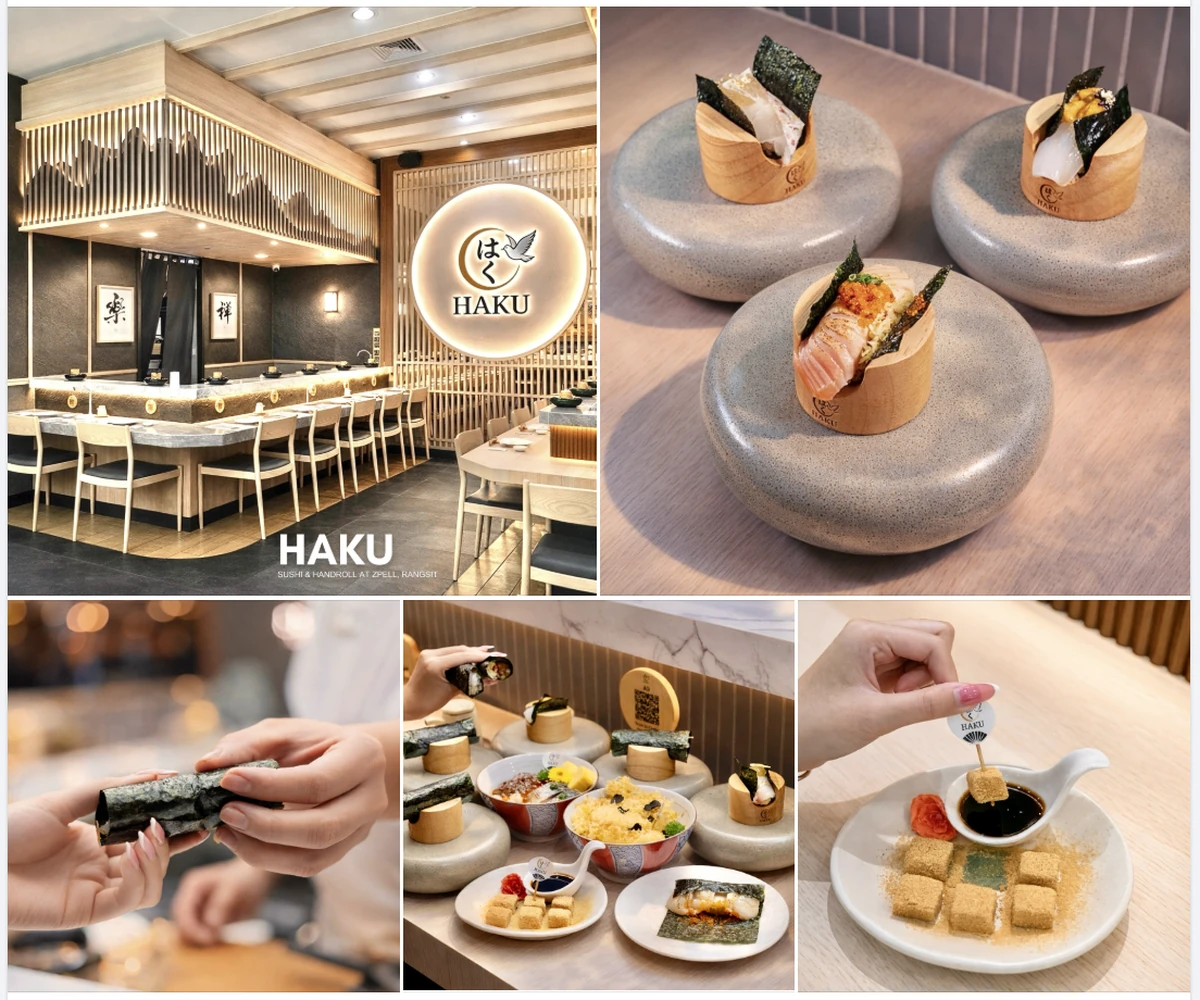 ภาพรีวิว Haku Sushi Bar • Zpell — ซูชิและแฮนด์โรลญี่ปุ่นที่ Zpell รังสิต