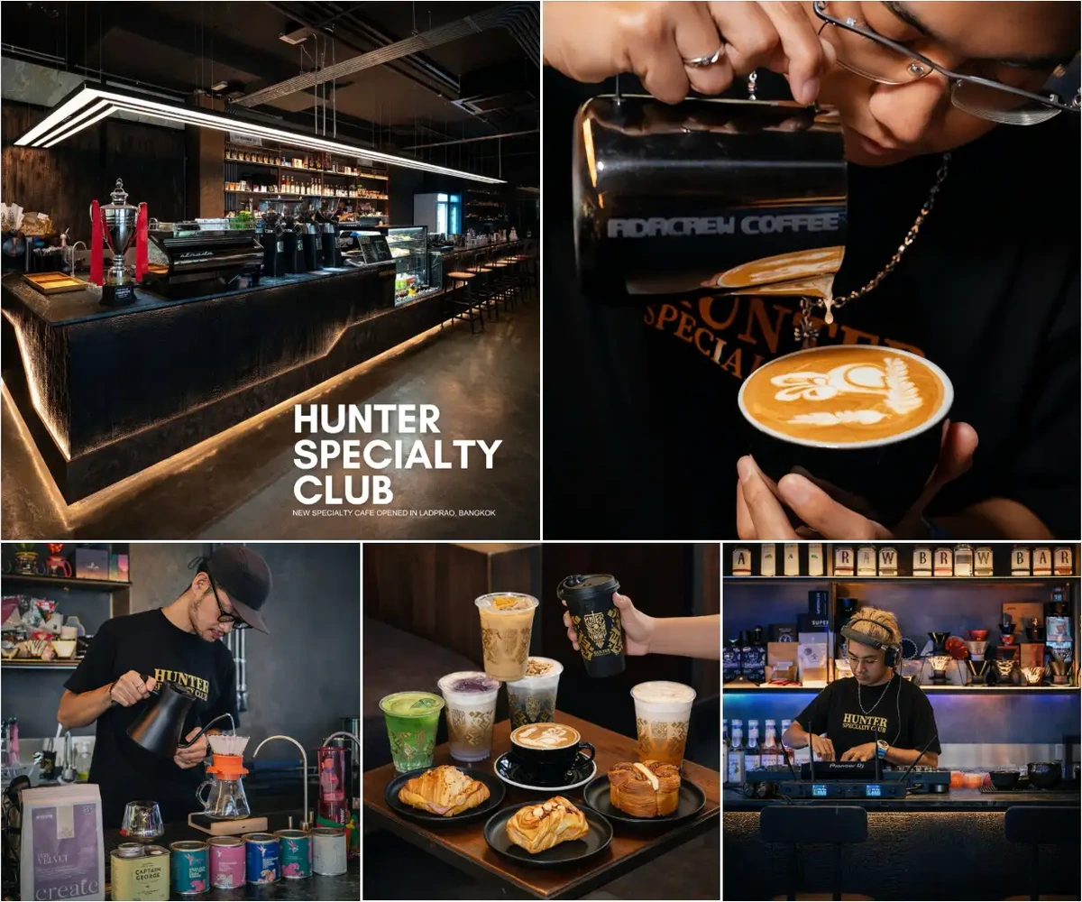 ภาพรีวิว Hunter Specialty CLUB — กาแฟสเปเชียลตี้และเมนูขนมไทย