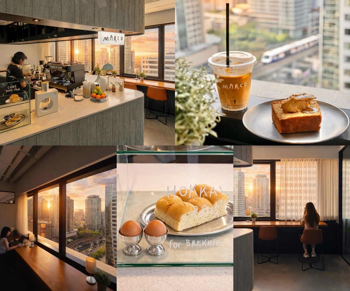 ภาพรีวิว MARCO Coffee — คาเฟ่วิวเมืองบนตึกสาทรนคร