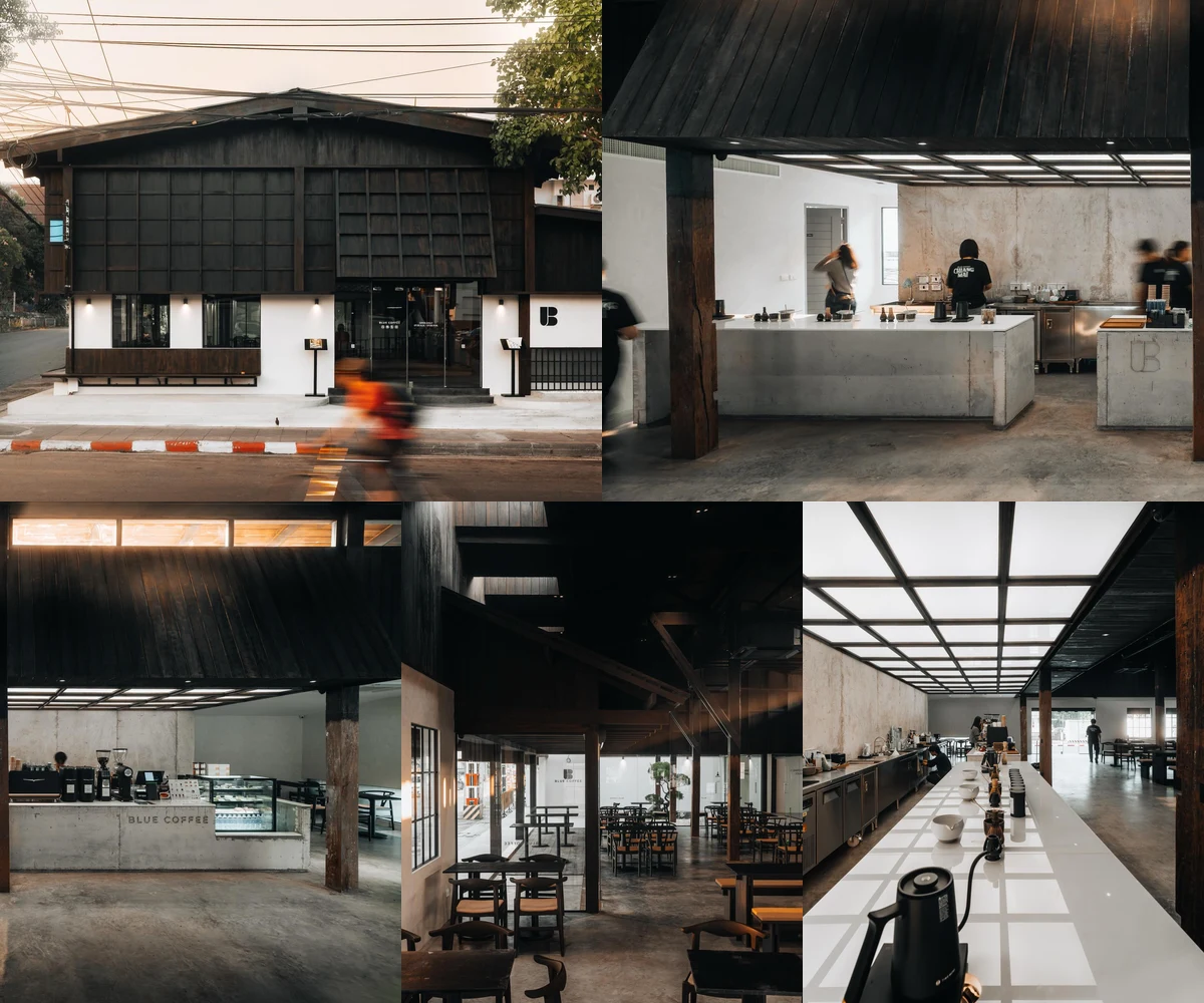 ภาพรีวิว Blue Coffee at Phra Singh — กาแฟในอาคารไม้กลิ่นอายญี่ปุ่นล้านนา