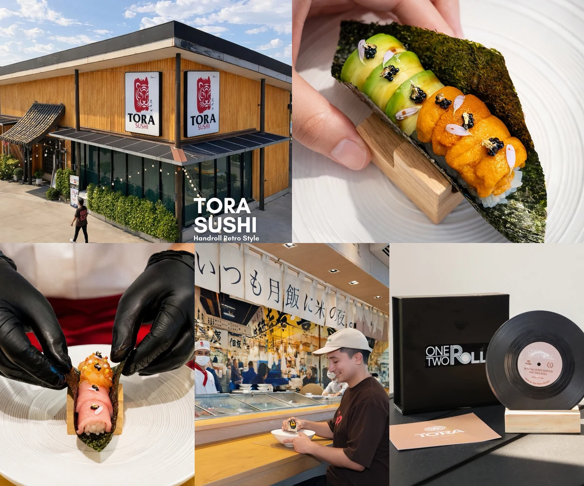 ภาพรีวิว Tora Sushi • One Two Roll — โรลซูชิในคอนเซปต์เพลย์ลิสต์