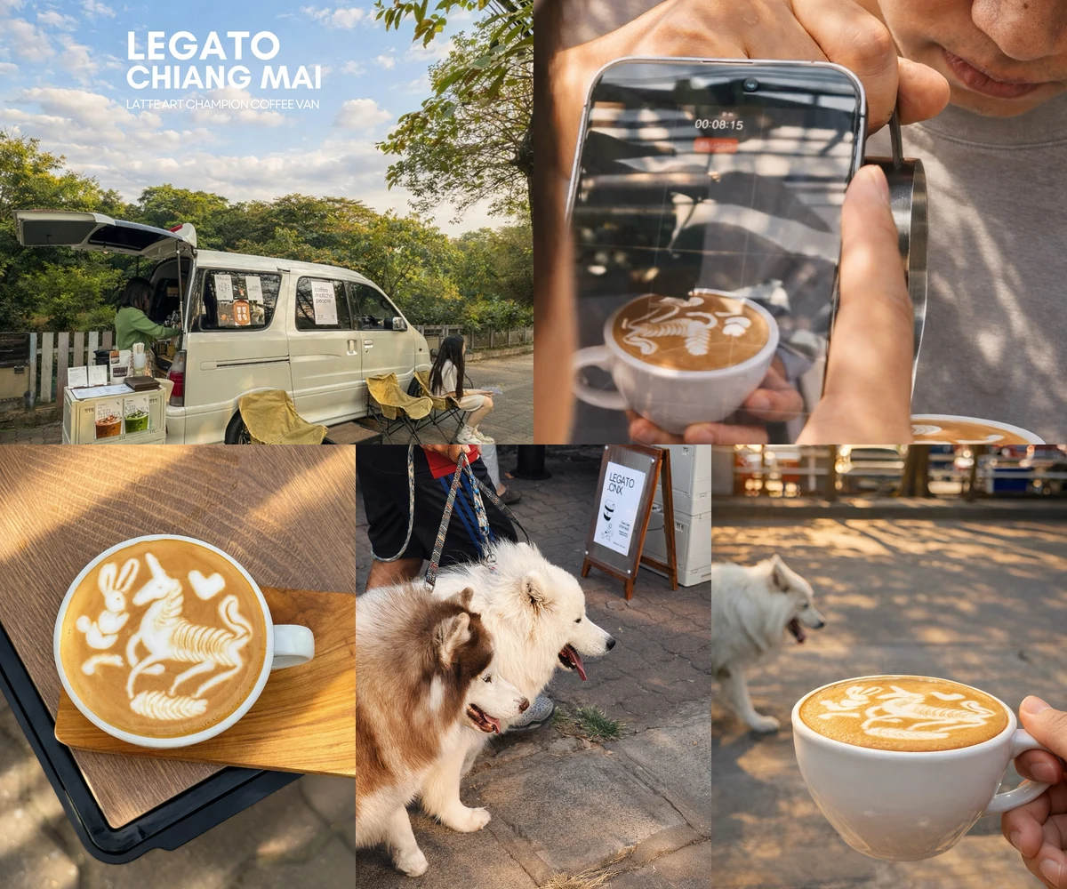 ภาพรีวิว Legato — กาแฟรถตู้หน้าสถานีรถไฟเชียงใหม่