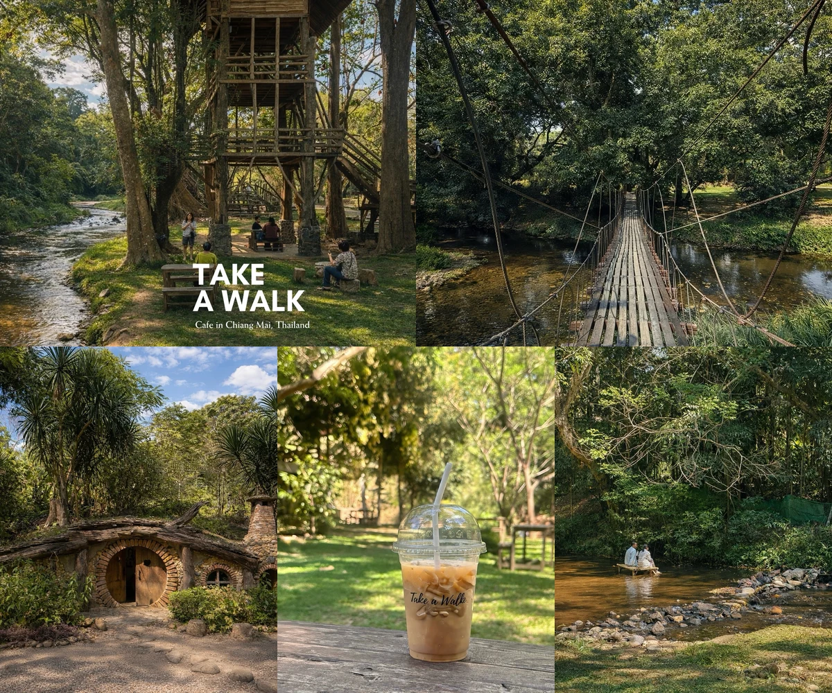 ภาพรีวิว Take a Walk • เตวแอ่ว — คาเฟ่กลางป่ากับทางเดินธรรมชาติ