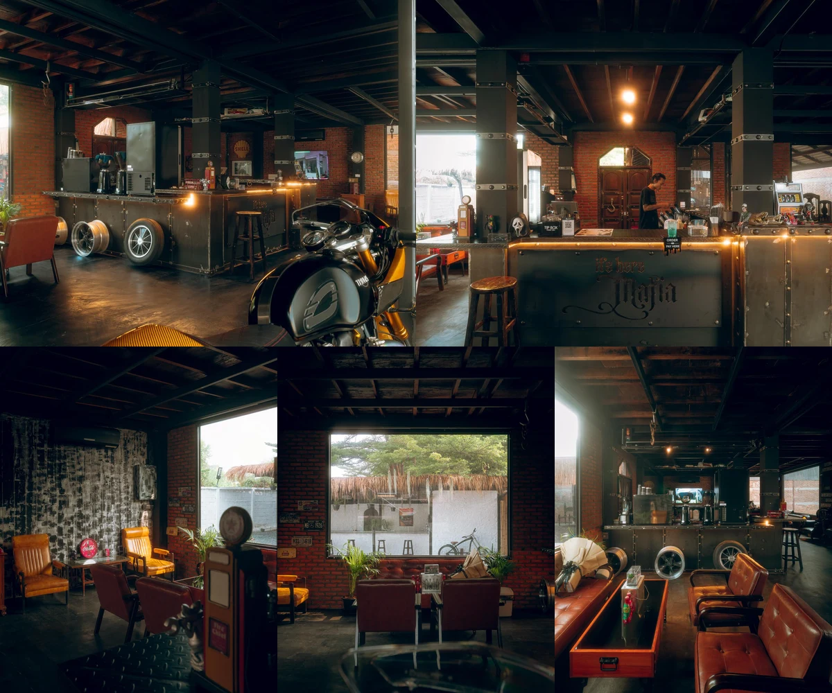 ภาพรีวิว It’s here Mafia — คาเฟ่บ้านไม้และโรงรถวินเทจ