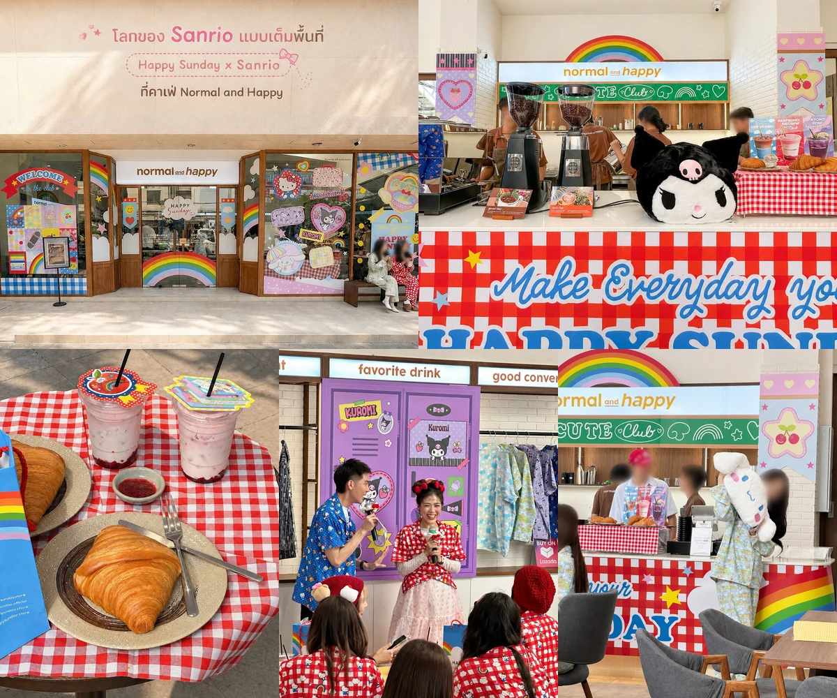 ภาพรีวิว Normal and Happy × Sanrio — คาเฟ่ธีมซานริโอย่านปุณณวิถี