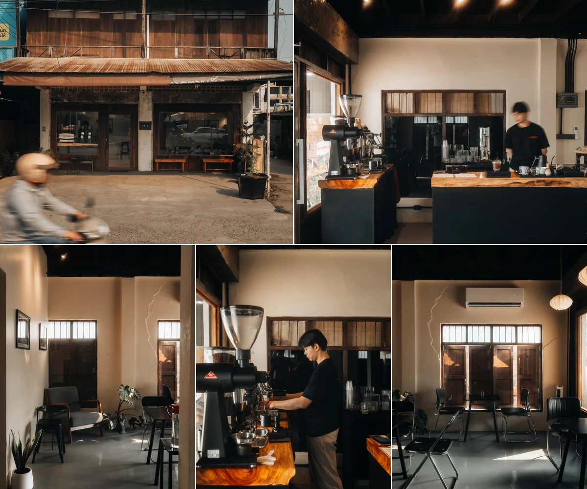 ภาพรีวิว Dot Roast Coffee — คาเฟ่บ้านไม้เก่าบรรยากาศอบอุ่น