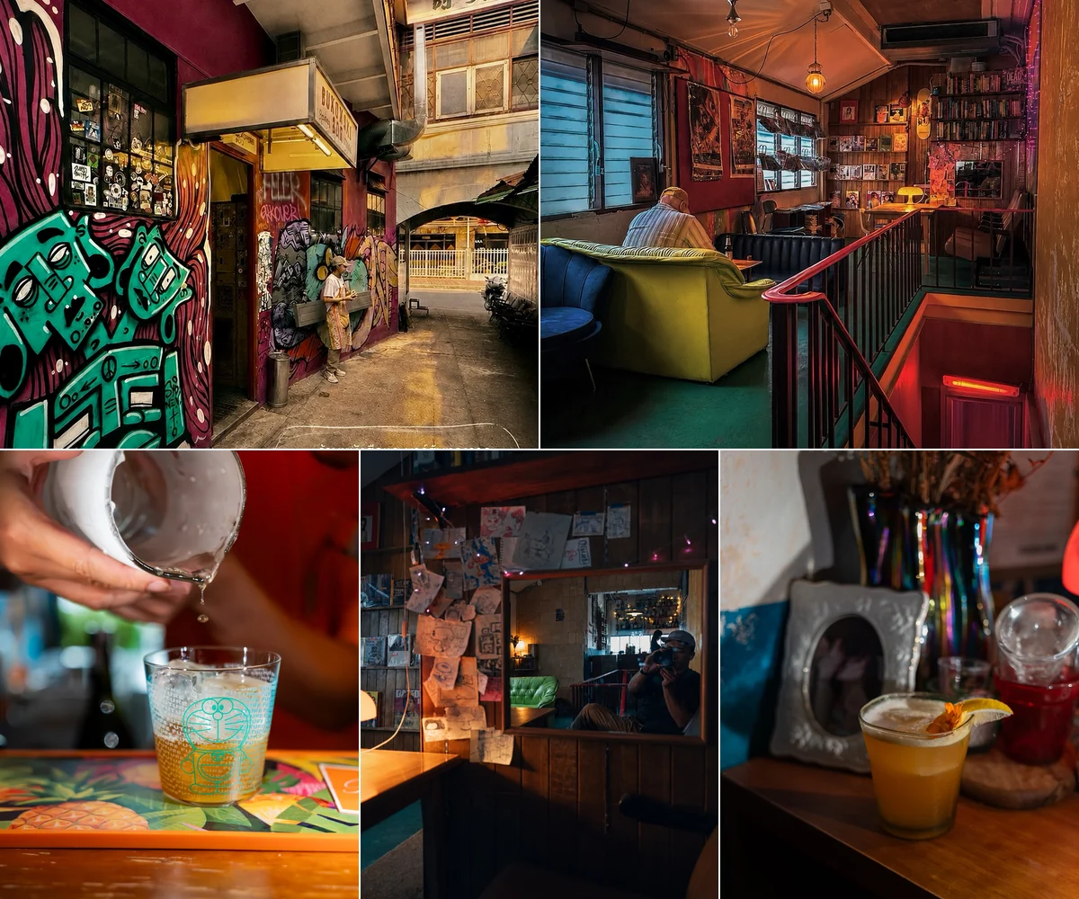 ภาพรีวิว Bukowski & Co. — ร้านหนังสือและบาร์เล็กในทรงวาด