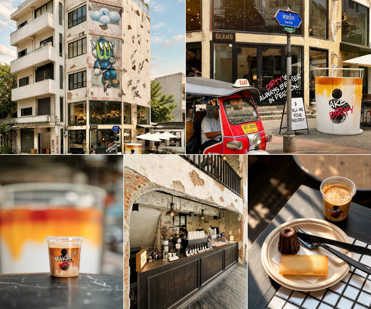 ภาพรีวิว BEANS Coffee Roaster • Dirty — แคมเปญ Dirty Coffee ที่สาขาทรงวาด