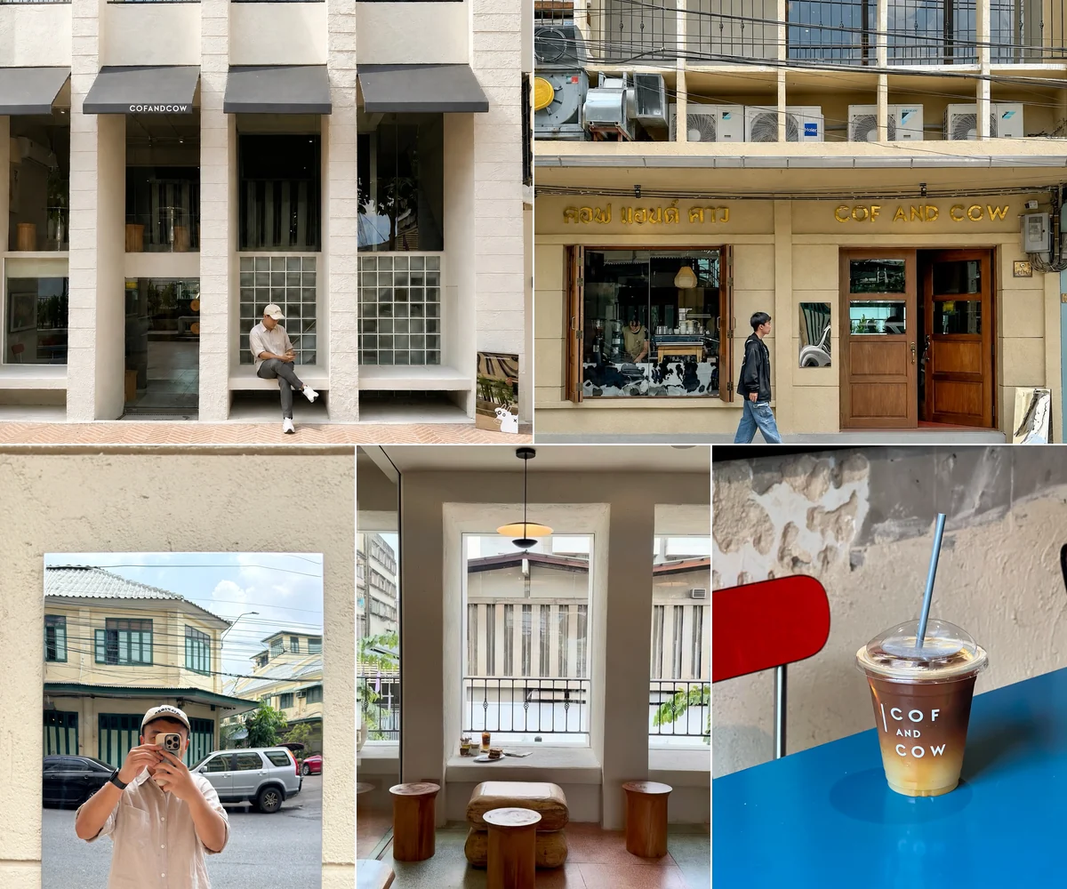 ภาพรีวิว COF AND COW • คลองโอ่งอ่าง — คาเฟ่น้องวัวสาขาคลองโอ่งอ่าง
