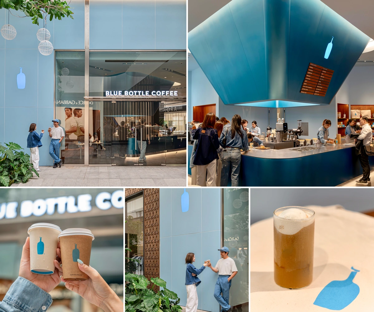 ภาพรีวิว Blue Bottle Coffee • EMQUARTIER — คาเฟ่บาร์สีฟ้าย่านพร้อมพงษ์