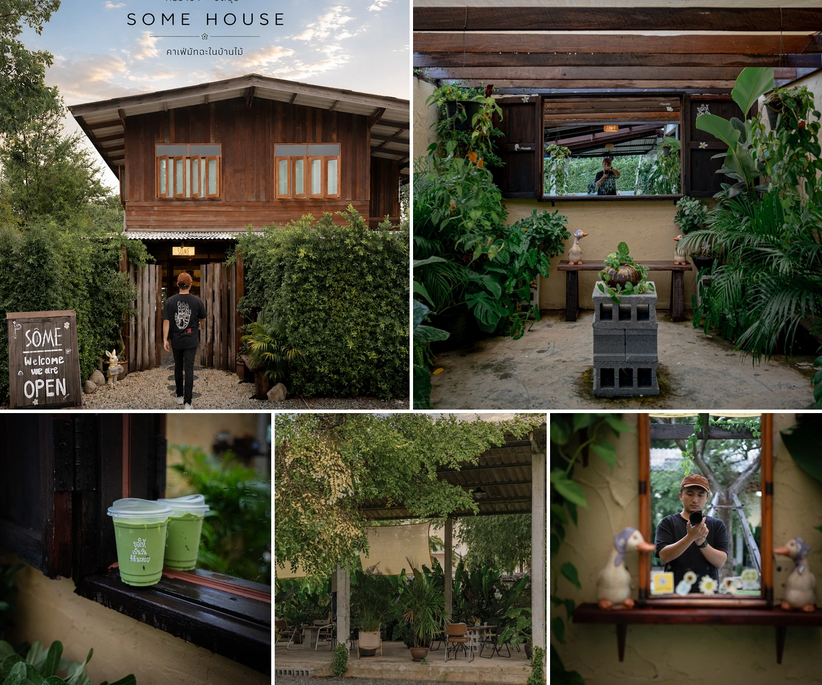 ภาพรีวิว Some House — คาเฟ่บ้านไม้ในสวนและมัทฉะย่านศรีราชา