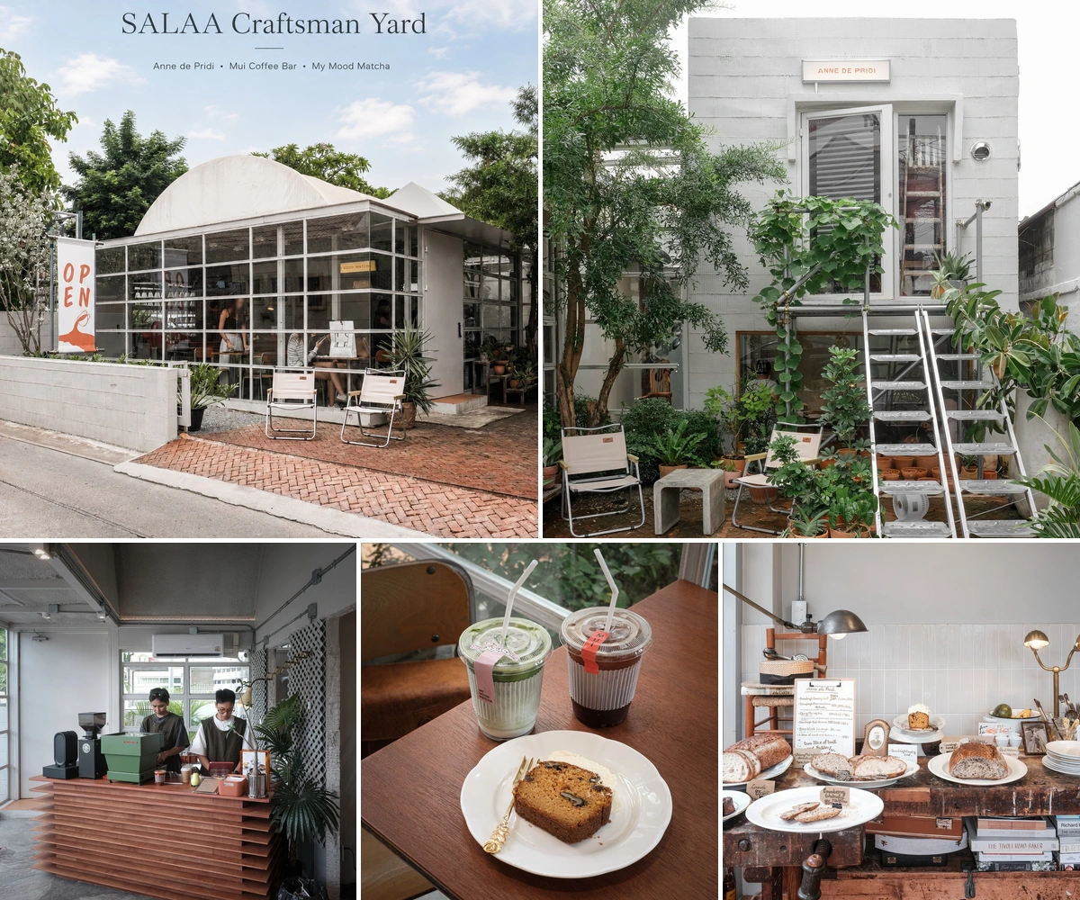 ภาพรีวิว SALAA Craftsman Yard — กาแฟ มัทฉะ และขนมในบ้านย่านปรีดี
