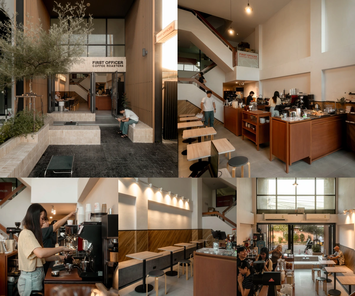 ภาพรีวิว First Officer Coffee Roasters • สวนดอก — โฉมใหม่ของคาเฟ่บนถนนสิโรรส