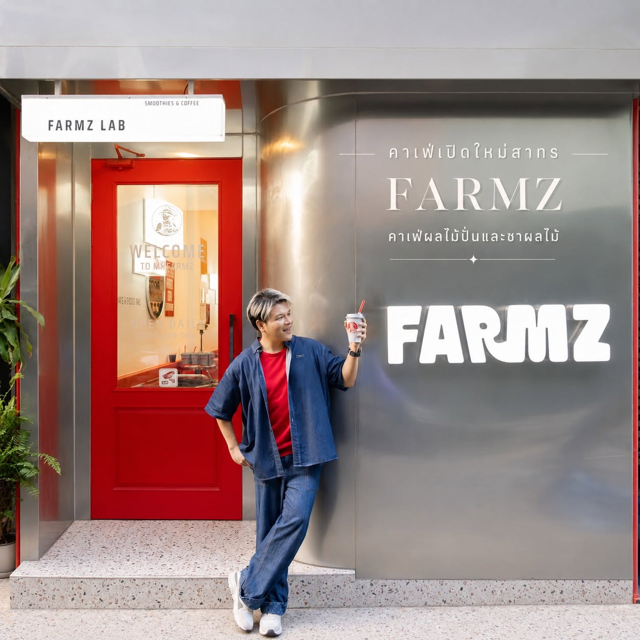 ภาพรีวิว Farmz — คาเฟ่ผลไม้ปั่นและชาผลไม้ในย่านสาทร