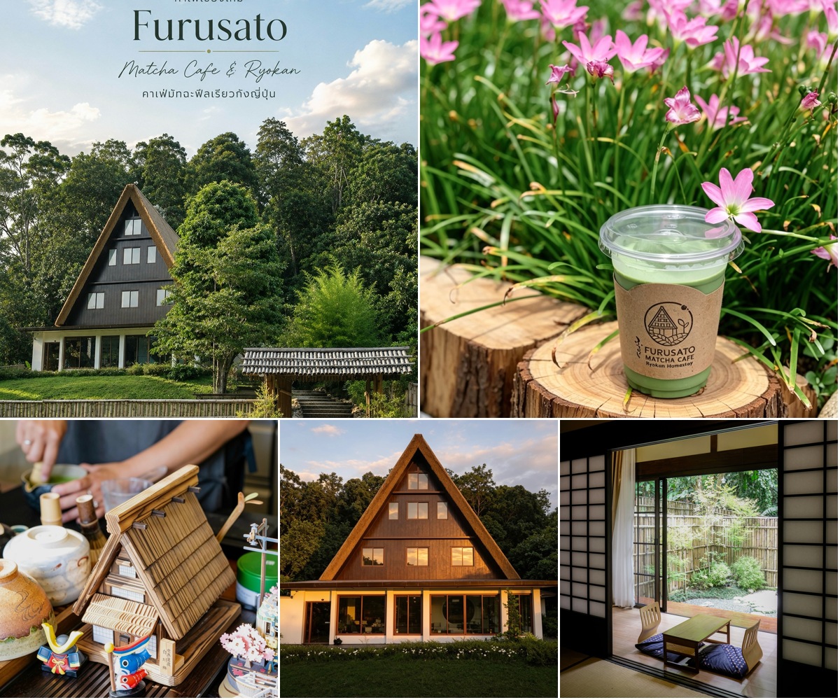 ภาพรีวิว Furusato Matcha Cafe & Ryokan — มัทฉะคาเฟ่บรรยากาศญี่ปุ่นกลางธรรมชาติ