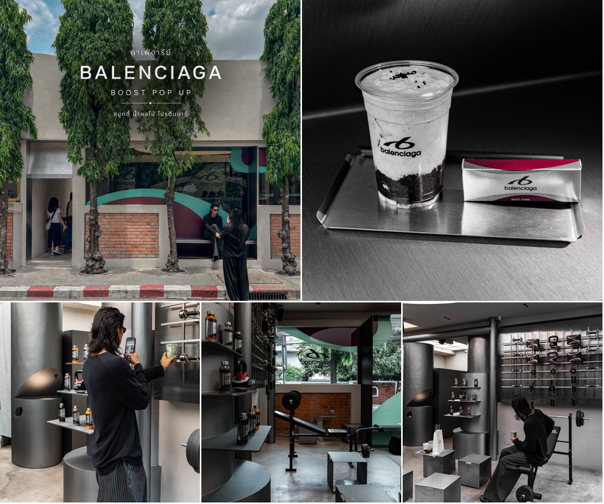 ภาพรีวิว Balenciaga Boost • TechWear Matcha People — ป๊อปอัพแฟชั่นและมัทฉะในย่านอารีย์