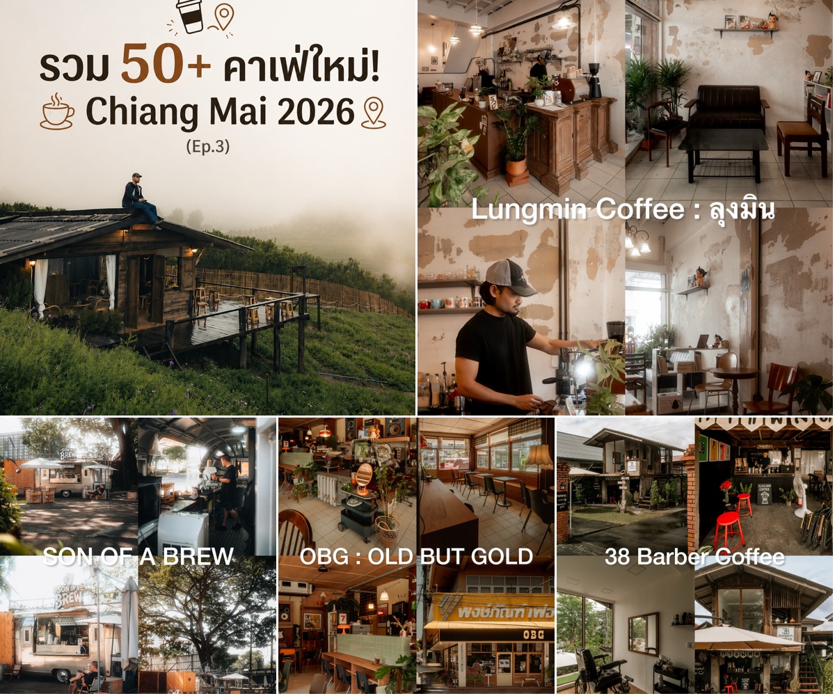 ภาพรีวิว รวมคาเฟ่เชียงใหม่ 50+ ร้าน • EP.3 — รวมไอเดียร้านน่าไปในเชียงใหม่ ตอนที่ 3