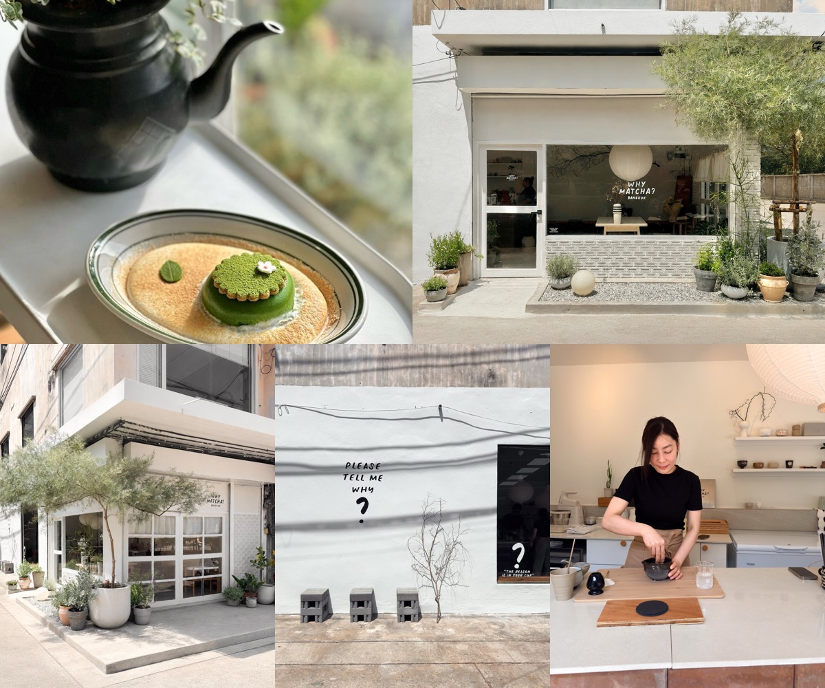 ภาพรีวิว WHY MATCHA? — คาเฟ่มัทฉะโทนขาวใกล้ MRT บางขุนนนท์